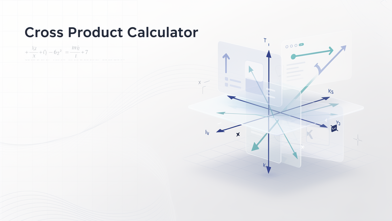 Cross Product Calculator preview