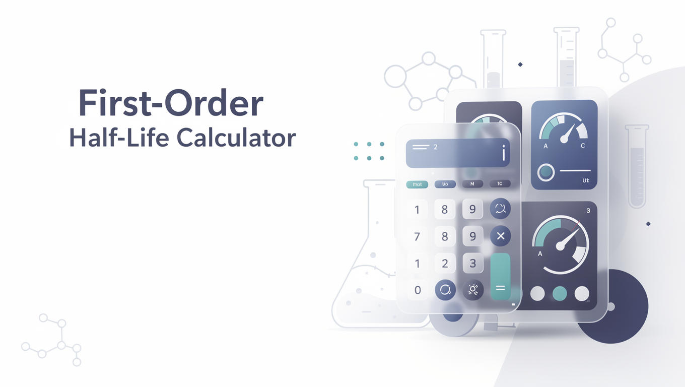 First-Order Half-Life Calculator preview