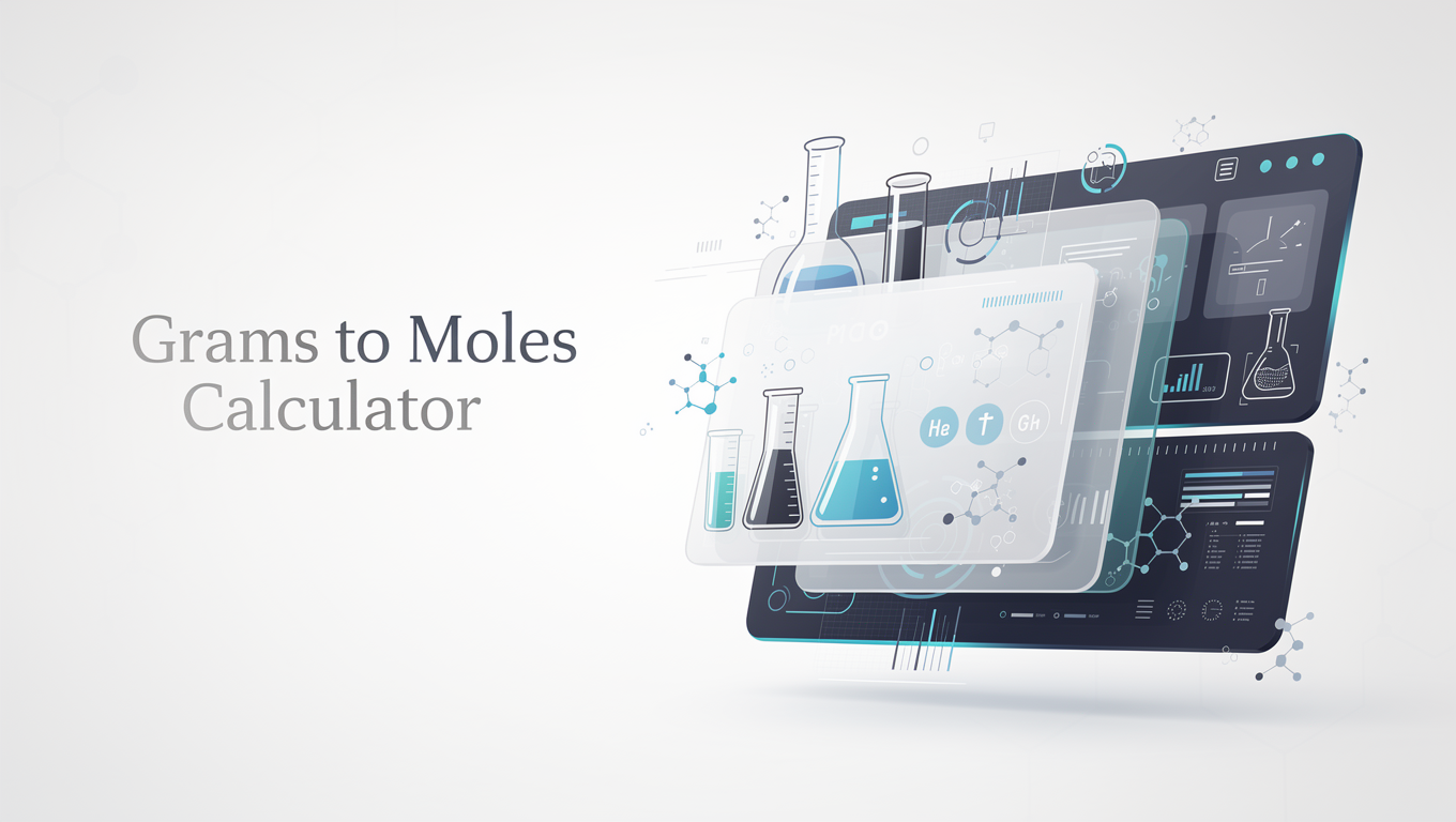 Grams to Moles Calculator preview