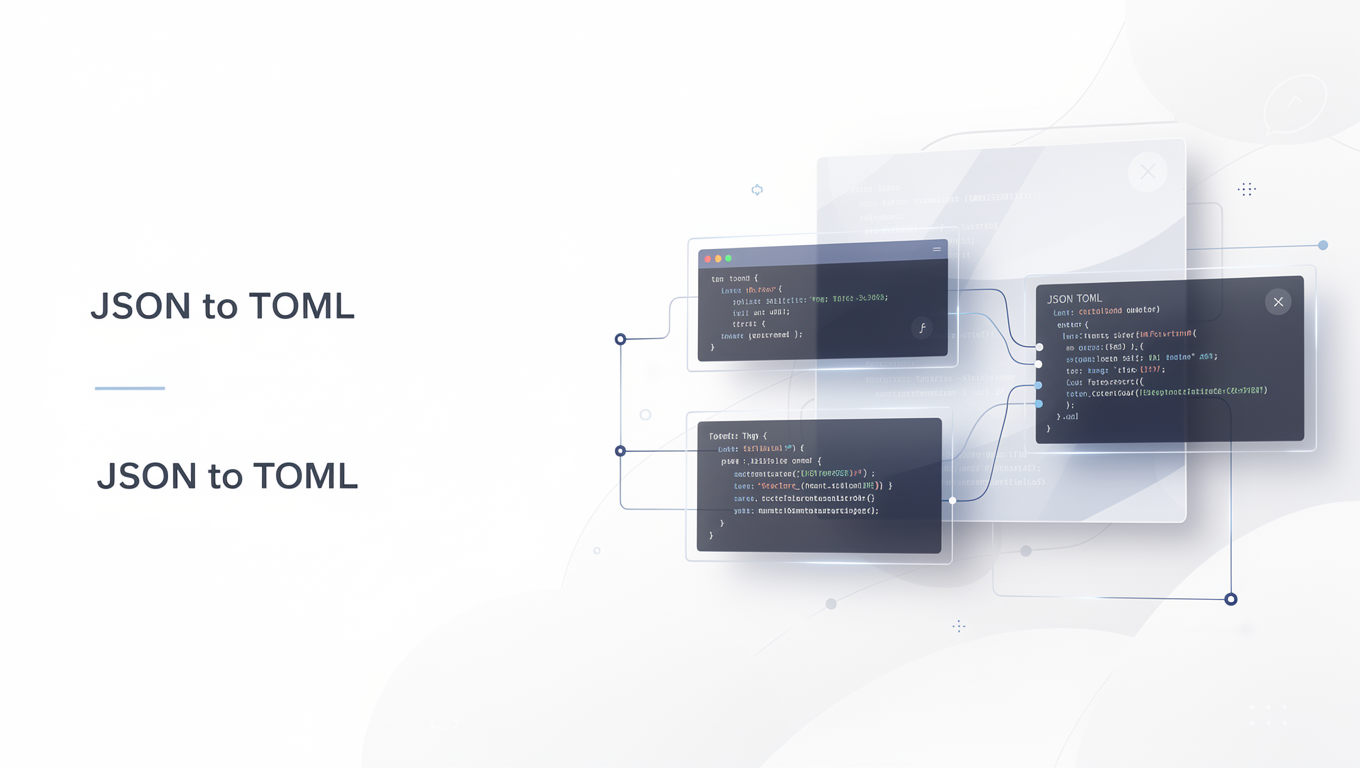 JSON to TOML preview