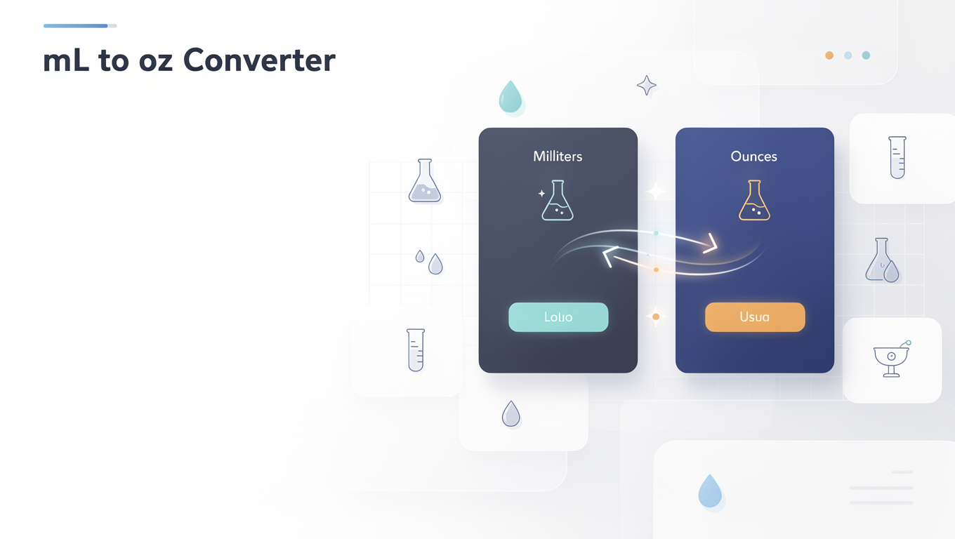 mL to oz Converter preview