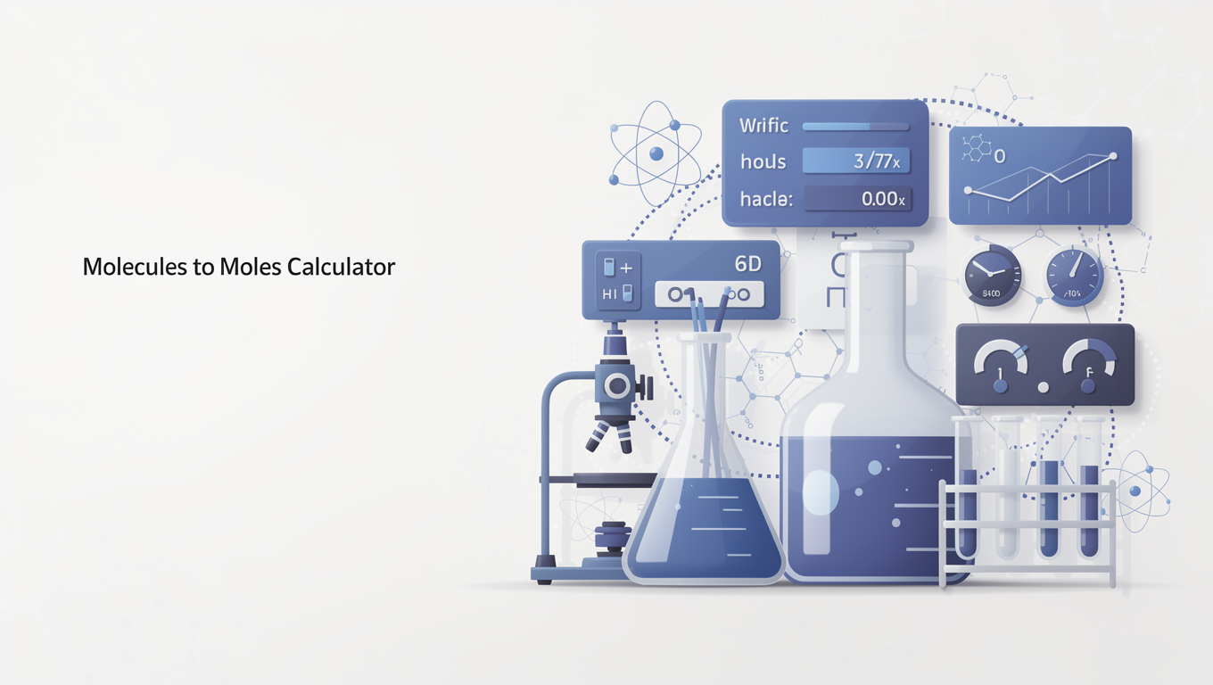 Molecules to Moles Calculator preview