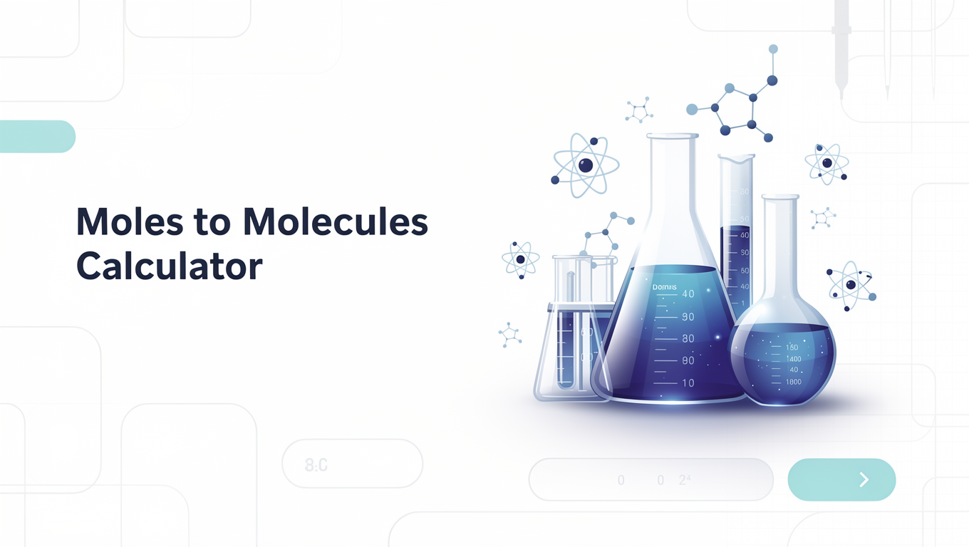 Moles to Molecules Calculator preview
