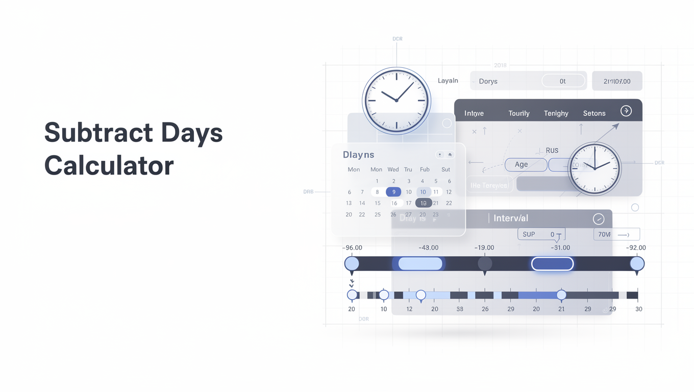 Subtract Days Calculator preview