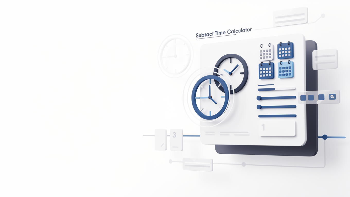 Subtract Time Calculator preview
