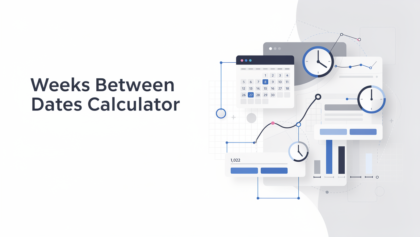 Weeks Between Dates Calculator preview